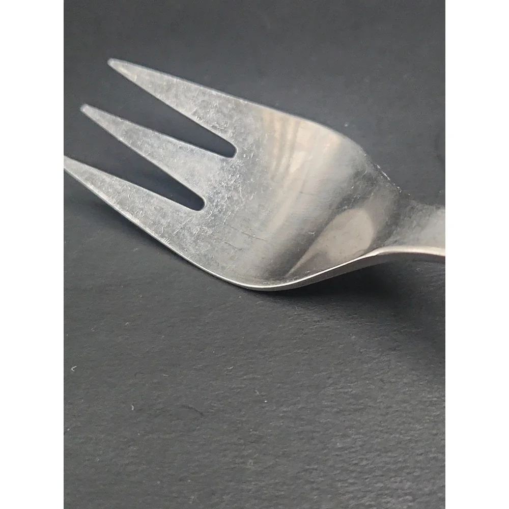 Rare‎ Blue Handled VTG Denby Regency Castile Salad/Dessert Fork Made In Egland
